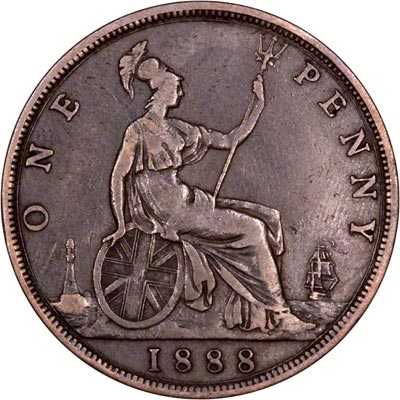 Reverse of 1888 Penny