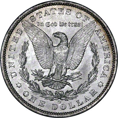 Reverse of 1888 -O American Morgan Type Silver Dollar