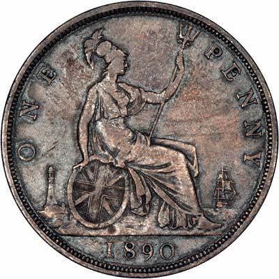 Reverse of 1890 Penny