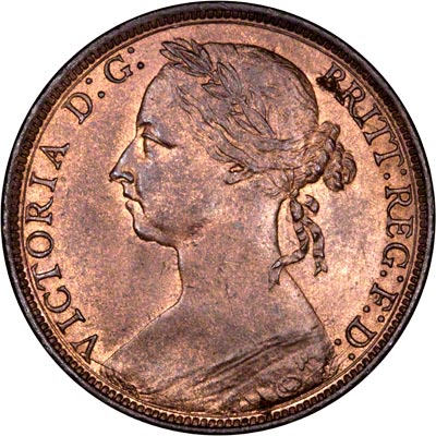 Obverse of 1891 Penny