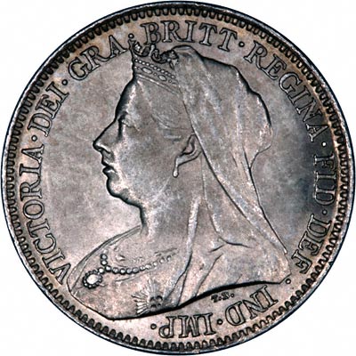 Obverse of 1898 Sixpence
