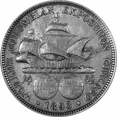 Reverse of 1893 Columbian Exposition Silver Half Dollar