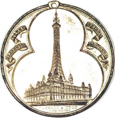 Obverse of Blackpool Tower Medallion