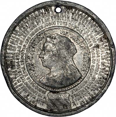 Reverse of 1894 Manchester Ship Canal Medallion
