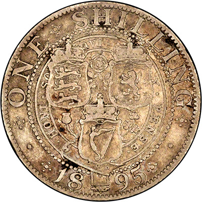 Reverse of 1895 Shilling