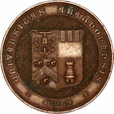 Obverse of 1885 Systematic Pathology Medallion