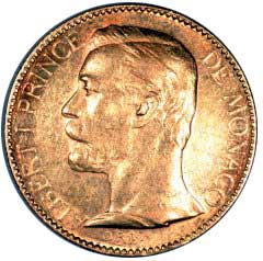 1896 Monaco 100 Francs