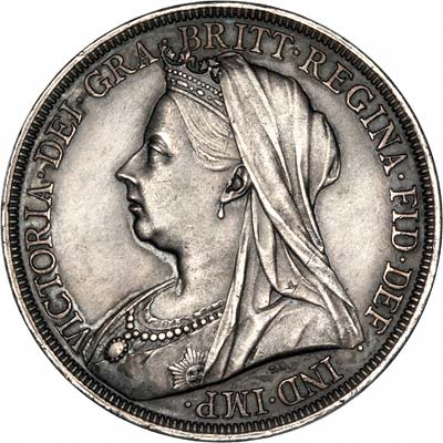 Obverse of 1897 Victoria Old Head Crown