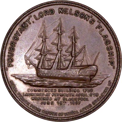 Obverse of Nelson Foudroyant Medallion