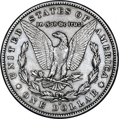 Reverse of 1897 American Morgan Type Silver Dollar