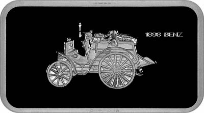 1898 Benz on Obverse of Silver Ingot