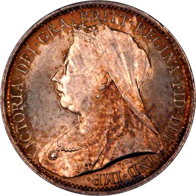 Obverse of 1898 Maundy Fourpence