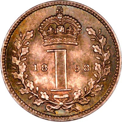 Reverse of 1898 Maundy Penny