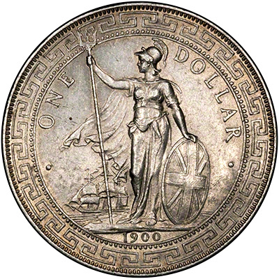 Obverse of 1900 Trade Dollar
