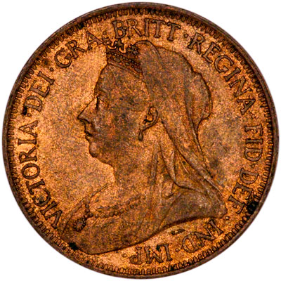 Obverse of 1901 Victoria Half Penny