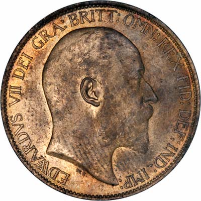 Obverse of 1902  Half Penny
