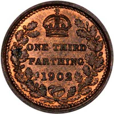 Reverse of 1902 Third Farthing