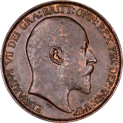 Obverse of 1905 Half Penny