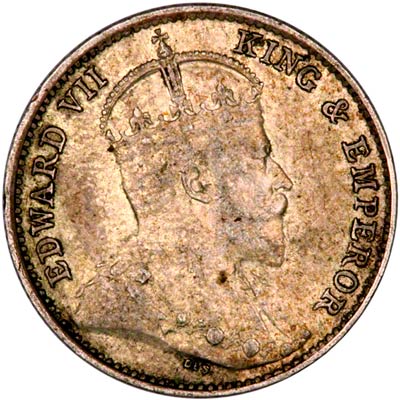 Obverse of 1905 Hong King 5 Cents