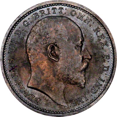 Obverse of 1905 Maundy Fourpence