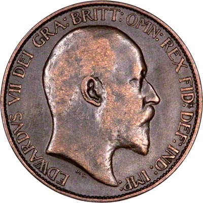 Obverse of 1906 Half Penny
