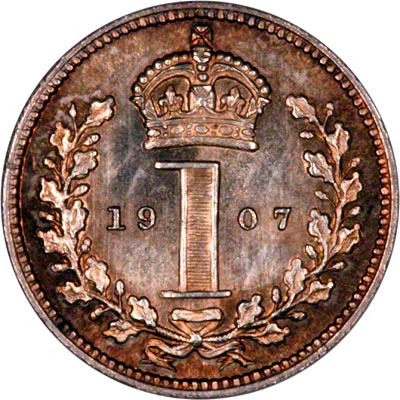 Reverse of 1907 Maundy Penny