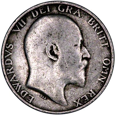 Obverse of 1908 Shilling