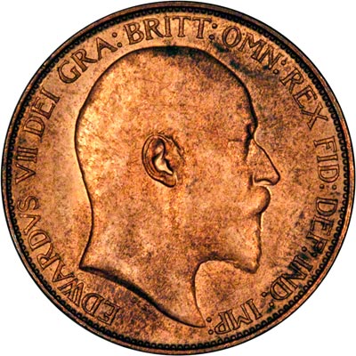 Obverse of 1909 Half Penny