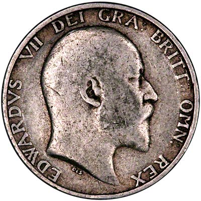 Obverse of 1909 Shilling