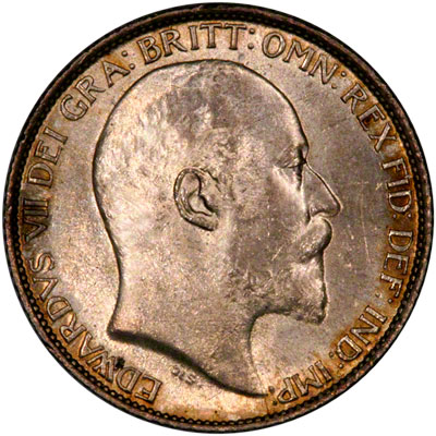 Obverse of 1909 Sixpence