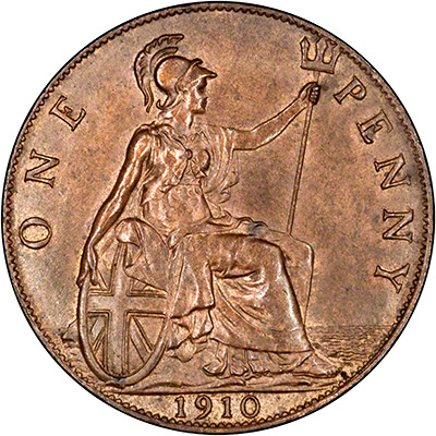 Reverse of 1910 Penny