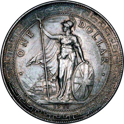 Reverse of 1911 Trade Dollar