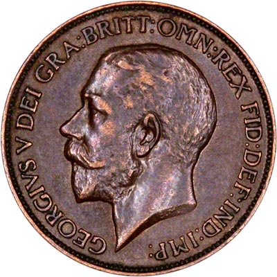 Obverse of 1911 Half Penny