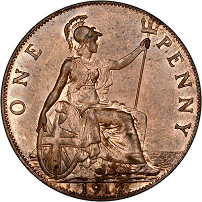 Reverse of 1912 H Penny