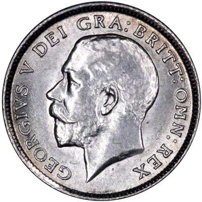 Obverse of 1912 Sixpence