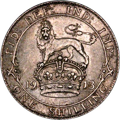 Reverse of 1917 Shilling