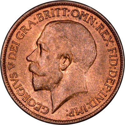 Obverse of 1914 Half Penny