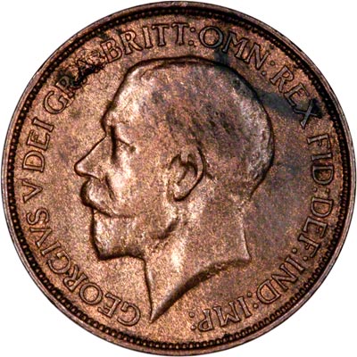 Obverse of 1915 Half Penny