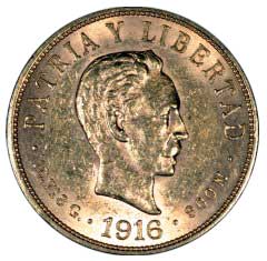 1916 Cuba 10 Pesos