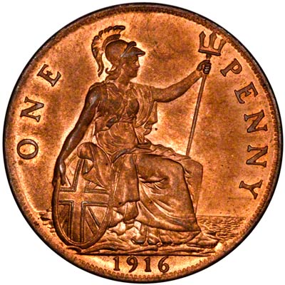 Reverse of 1916 Penny