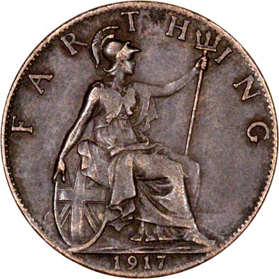 Reverse of 1917 Farthing