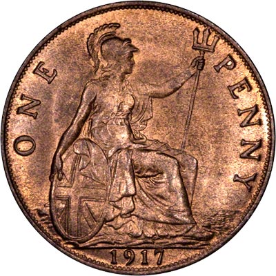 Reverse of 1917 Penny