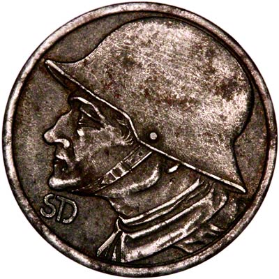 Obverse of German War Coin
