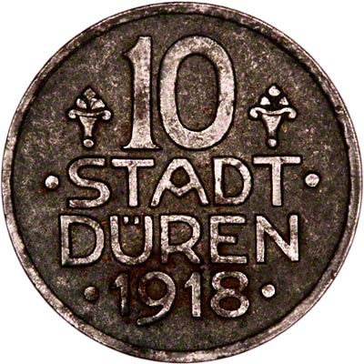 Reverse of German War Coin