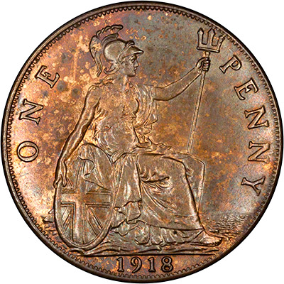 Reverse of 1918 Penny