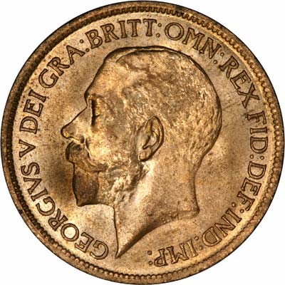 Obverse of 1919 Half Penny