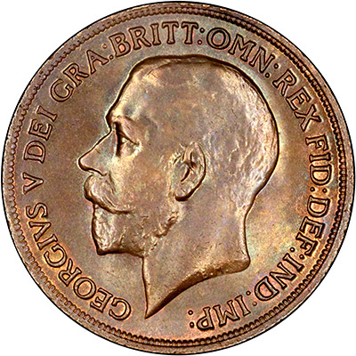1919 one penny coin value