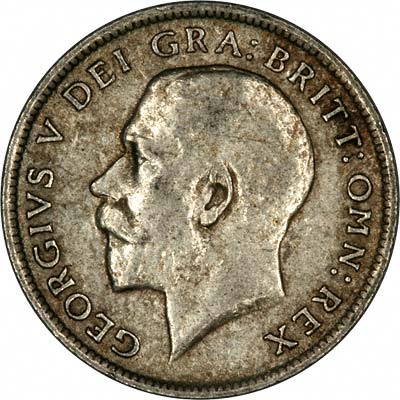 Obverse of 1919 Sixpence