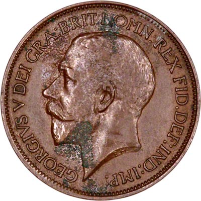 Obverse of 1921 Half Penny
