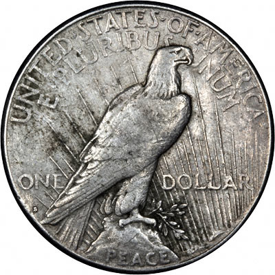 Reverse of 1922 - S American Peace Type Silver Dollar